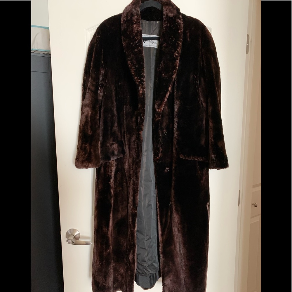 Shaved mink oversized coat (real fur)